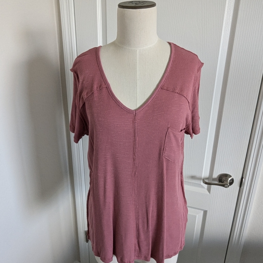 Eyeshadow Pink Relaxed Short Sleeve T-Shirt